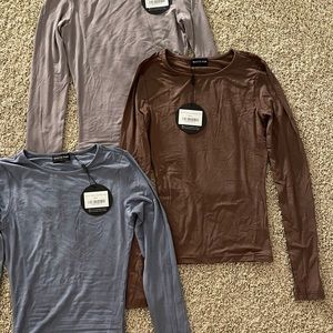 only for tonight white fox long sleeve tee